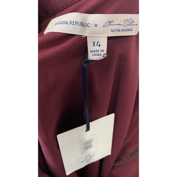 Banana Republic Burgundy Asymmetrical Skirt NWT - Picture 6 of 10